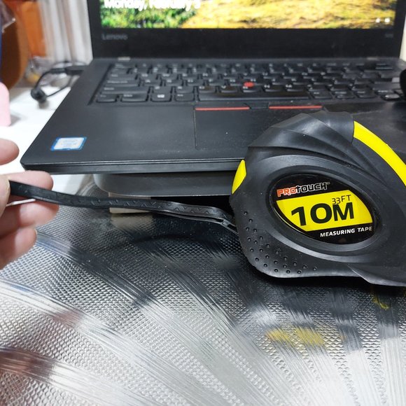 Pro Touch 10 Meter Measurement Tape Black Yellow Tape Measure - Picture 2 of 7